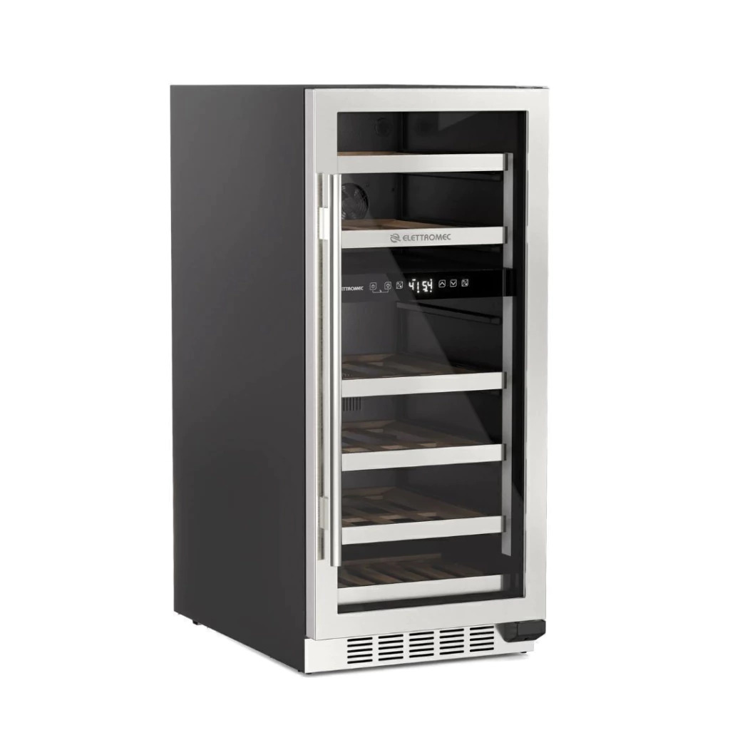 Adega Inox 25 garrafas Dual Zone Built-In Connect Elettromec